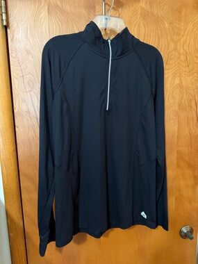 RBX Black Quarter-Zip Performance Pullover size large